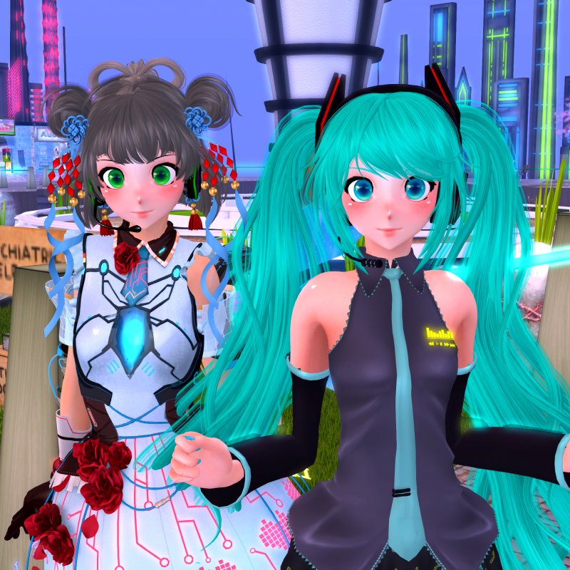 Luo Tianyi and Hatsune Miku