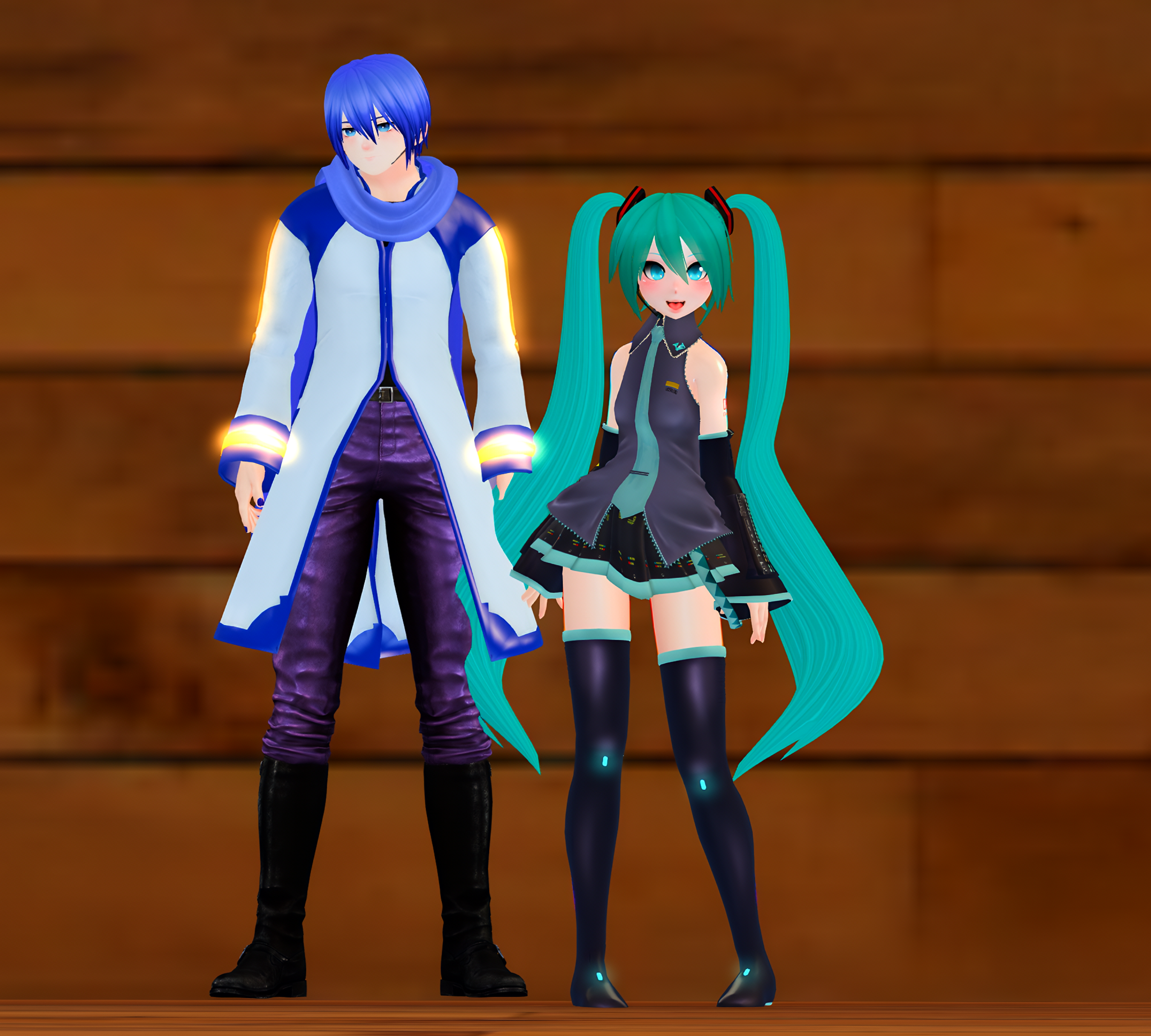 Kaito and Miku Second Life