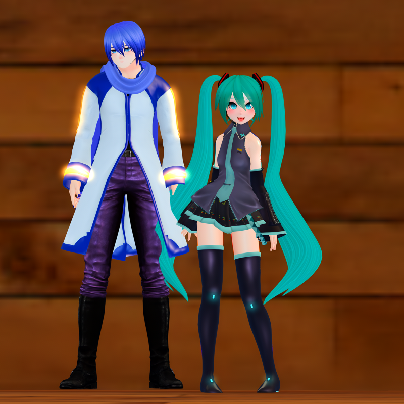 Kaito and Miku Second Life